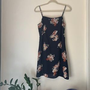 Trixxi Floral Cowl Neck Mini Dress